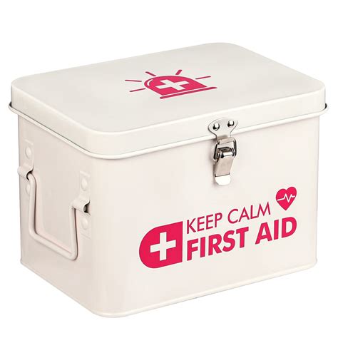 old vintage metal first aid box|vintage band aid box.